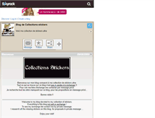 Tablet Screenshot of collections-stickers.skyrock.com