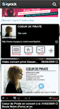 Mobile Screenshot of coeurdepirate.skyrock.com
