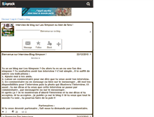 Tablet Screenshot of interview-blog-simpson.skyrock.com
