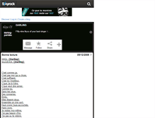 Tablet Screenshot of darling-paroles.skyrock.com