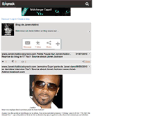 Tablet Screenshot of janet-addict.skyrock.com