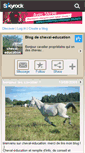 Mobile Screenshot of cheval-education.skyrock.com