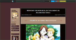 Desktop Screenshot of fullmetal-alchemist62.skyrock.com