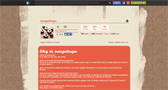 Desktop Screenshot of mangatheque.skyrock.com