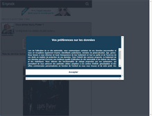 Tablet Screenshot of mondeharrypotter.skyrock.com