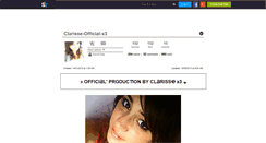 Desktop Screenshot of clarisse-official-x3.skyrock.com