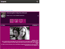 Tablet Screenshot of anne-lauregirbal-artiste.skyrock.com