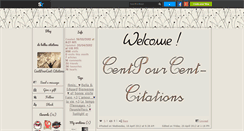 Desktop Screenshot of centpourcent-citations.skyrock.com