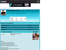 Tablet Screenshot of claudemichel.skyrock.com