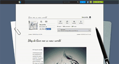 Desktop Screenshot of give-me-a-new-world.skyrock.com
