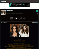 Tablet Screenshot of bellaalice.skyrock.com