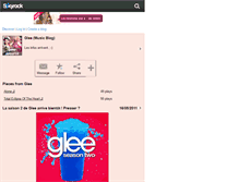 Tablet Screenshot of glee-soource.skyrock.com