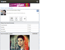 Tablet Screenshot of davidarchuleta-fan.skyrock.com