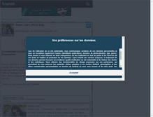 Tablet Screenshot of officialaileenlelie.skyrock.com