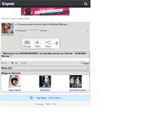 Tablet Screenshot of hannahmurray.skyrock.com