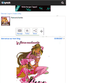 Tablet Screenshot of flora-enchantix.skyrock.com