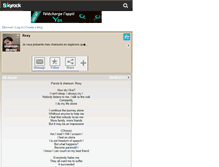 Tablet Screenshot of chanson-de-roxy.skyrock.com