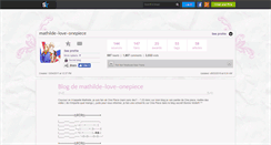 Desktop Screenshot of mathilde-love-onepiece.skyrock.com