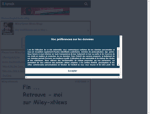 Tablet Screenshot of miley-xhannah.skyrock.com