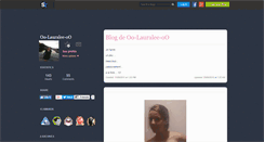 Desktop Screenshot of oo-lauralee-oo.skyrock.com