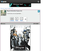 Tablet Screenshot of generation-d-gray-man.skyrock.com