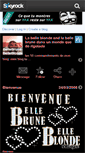 Mobile Screenshot of bellebrune-belleblonde.skyrock.com