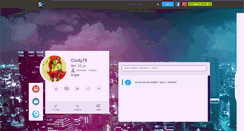 Desktop Screenshot of cindy75.skyrock.com
