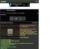 Tablet Screenshot of emissionmysteres.skyrock.com
