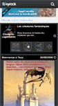 Mobile Screenshot of creatures-legendaires.skyrock.com