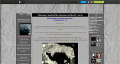 Desktop Screenshot of larenaissanceduvampire.skyrock.com