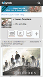 Mobile Screenshot of hayden-lesliepanettiere.skyrock.com