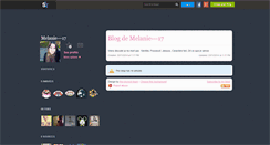 Desktop Screenshot of melanie---17.skyrock.com