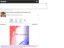 Tablet Screenshot of fans-de-politique.skyrock.com