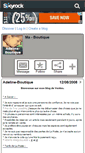 Mobile Screenshot of adeline-boutique.skyrock.com