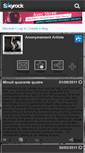 Mobile Screenshot of anonymementartiste.skyrock.com