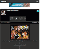 Tablet Screenshot of fanfic-death-note.skyrock.com
