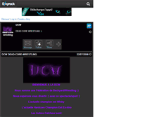 Tablet Screenshot of dead-core-wrestling.skyrock.com