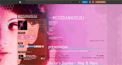 Desktop Screenshot of missanaislili.skyrock.com