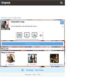 Tablet Screenshot of anjie-bella.skyrock.com