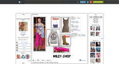 Desktop Screenshot of miley-shop2.skyrock.com