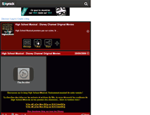 Tablet Screenshot of highschooldisney.skyrock.com