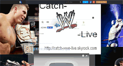 Desktop Screenshot of catch-wwe-live.skyrock.com