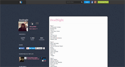 Desktop Screenshot of deadnight.skyrock.com