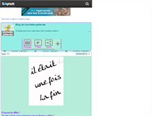 Tablet Screenshot of clochette-petite-fee.skyrock.com