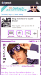 Mobile Screenshot of in-love-to-justin-bieber.skyrock.com