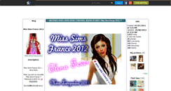 Desktop Screenshot of miss-sims-france2012.skyrock.com