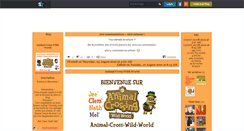 Desktop Screenshot of animal-cross-wild-world.skyrock.com