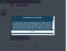 Tablet Screenshot of papierbleu.skyrock.com