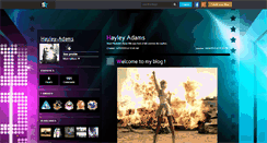 Desktop Screenshot of hayley-adams.skyrock.com