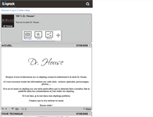 Tablet Screenshot of dr-house.skyrock.com